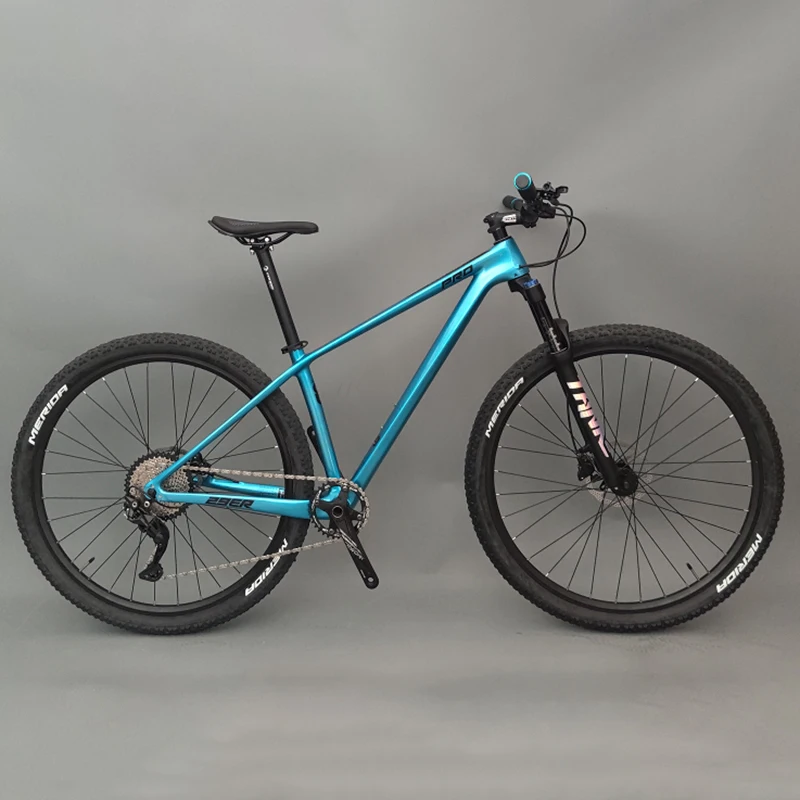 10 geschwindigkeit MTB Fahrrad 27,5 Zoll/29 Zoll Carbon Faser Rahmen Mountainbike M4100 Luft Gabel Öl Disc Bremse kassette Schwungrad 42T Image