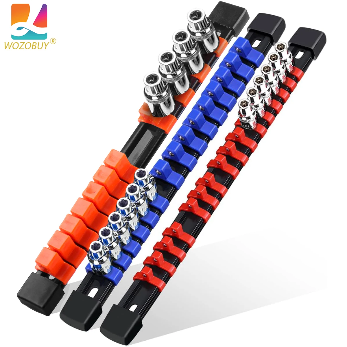 3-teiliges Steckdosen-Organizer-Schienen-Set, Premium-Steckdosenhalter, robustes Steckdosen-Rack-Set mit 54 Clips – ideal für die Aufbewahrung von Werkzeugen