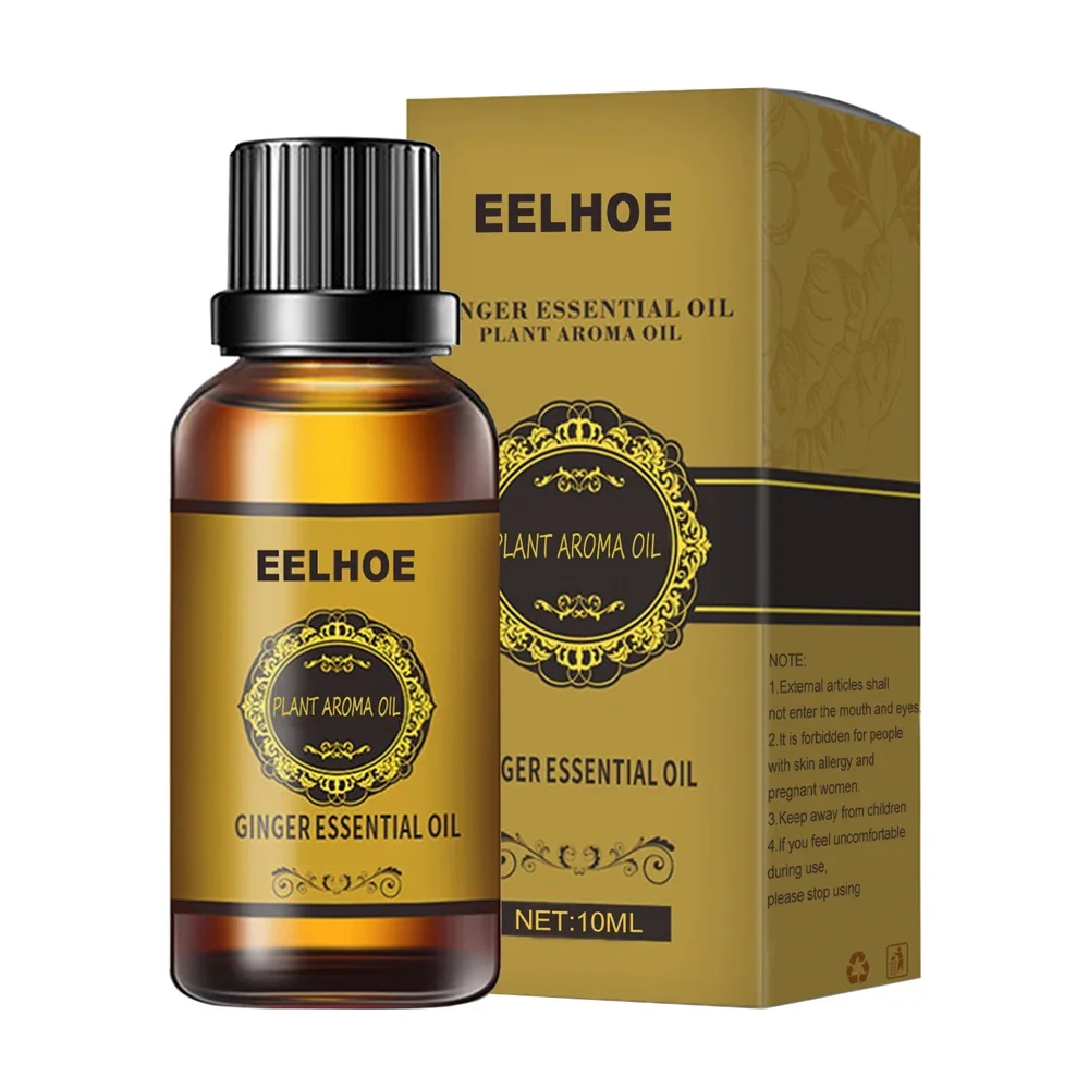 10 ml natürliches Ingweröl, Lymphdrainage-Therapie, Anti-Aging-Pflanzen-ätherisches Öl, fördert den Stoffwechsel, schlanke Ganzkörper-Massageöle Image