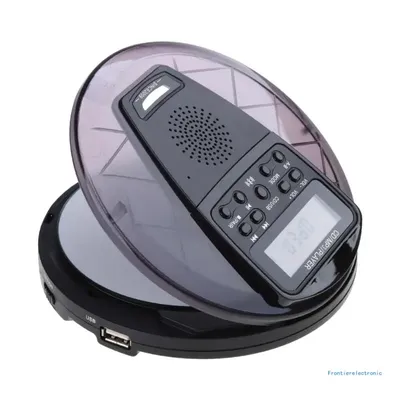 LCD-Display CD-Player Tragbarer wiederaufladbarer tragbarer CD-Player Auto 1050 mAh CD Walkman Persönlicher CD-Player mit Kopfhörern Image