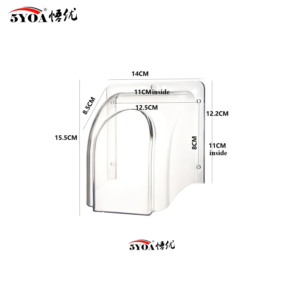 Wasserdichtes Gehäuse für 86-Tasten-Türklingel, Kunststoff-Regenschutz, Regenschutz für den Außenbereich, Zugangskontrolle, Tastaturleser, Sonnenschale Image