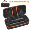 Custodia da viaggio Custodia per microfono wireless compatibile con JBL 2 Mic Schiuma regolabile fai-da-te per borsa portatile per microfono Partybox
