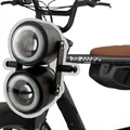 Kit fari a LED 4 "Faro per moto Doppio faro anteriore 12V Fari anteriori per Super73 Plug and Play Faro per Ebike
