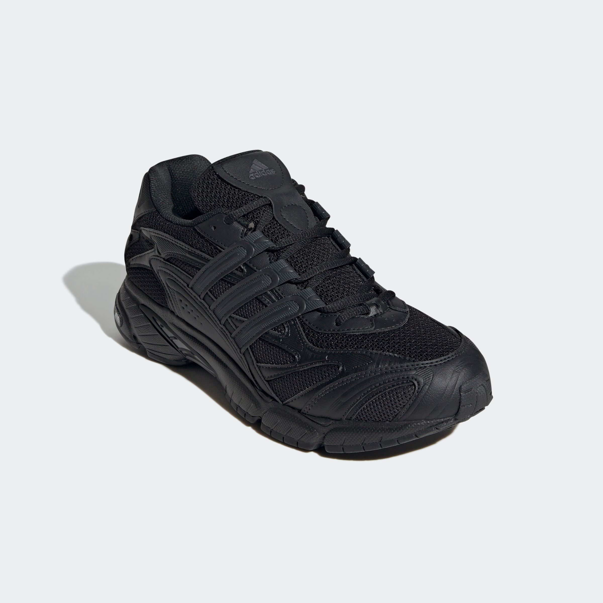 Sneaker ADIDAS ORIGINALS "TEMPER RUN 2.0", Herren, Gr. 42, schwarz (core schwarz, core schwarz, core schwarz), Synthetik, Textil, Schuhe Sneaker