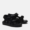 Sandale TIMBERLAND "PERKINS ROW BACKSTRAP SANDAL", Gr. 25 (8), schwarz (schwarz, schwarz), Synthetik, sportlich, Schuhe, mit Klettverschluß