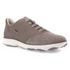 Slip-On Sneaker GEOX, Herren, Gr. 42, grau (dove grau), Veloursleder, Textil, sportlich, Schuhe, Slipper, Freizeitschuh mit Gummizug