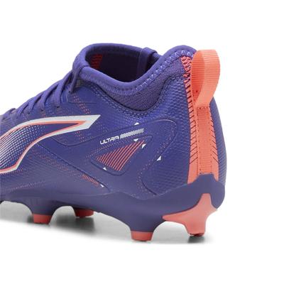 Fußballschuh PUMA "ULTRA 5 MATCH FG/AG Fußballschuhe Jugendliche", Kinder, Gr. 37, blau (lapis lazuli weiß sunset glow b