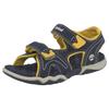 Sandale TIMBERLAND "Adventure Seeker 2 Strap", Gr. 23, blau (navy, gelb), Textil, sportlich, Schuhe, mit Klettverschluss