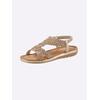 Sandale ANDREA CONTI, Damen, Gr. 38, braun (bronzefarben), Textil, modisch, Schuhe
