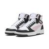 Sneaker PUMA "Rebound Sneakers Erwachsene", Gr. 38.5, weiß (weiß rose mauve schwarz pink), Obermaterial: Synthetik; Futter: Textil; Innensohle: Keine Angabe, Textil; Laufsohle: Gummi, Schuhe
