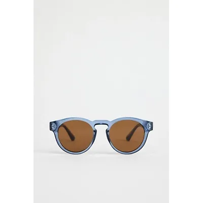 UO Navy Braker Sunglasses - Navy at Urban Outfitters