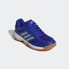 Hallenschuh ADIDAS PERFORMANCE, Gr. 38,5, blau (lucid blau, silber metallic, gum10), Textil, Synthetik, sportlich, Schuhe, geeignet für jeden Hallensport