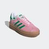 Sneaker ADIDAS ORIGINALS "GAZELLE BOLD", Gr. 40,5, rosa (true pink, grün, cloud weiß), Leder, Synthetik, sportlich, Schuhe