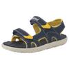 Sandale TIMBERLAND "Perkins Row 2 STRAP SANDAL", Gr. 30, bunt (navy, gelb), Synthetik, sportlich, Schuhe, mit Klettverschluss