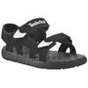 Sandale TIMBERLAND "Perkins Row 2 STRAP SANDAL", Gr. 22, schwarz, Synthetik, sportlich, Schuhe, mit Klettverschluss