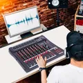 Mixer audio a 8 canali, mixer da studio Bluetooth Controller scheda audio DJ con USB per professionisti e principianti