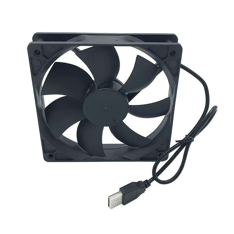 Ventola di raffreddamento di scarico USB con cuscinetto fluido da 120 mm x 120 mm x 25 mm 80 mm x 80 mm x 25 mm da 12 Volt