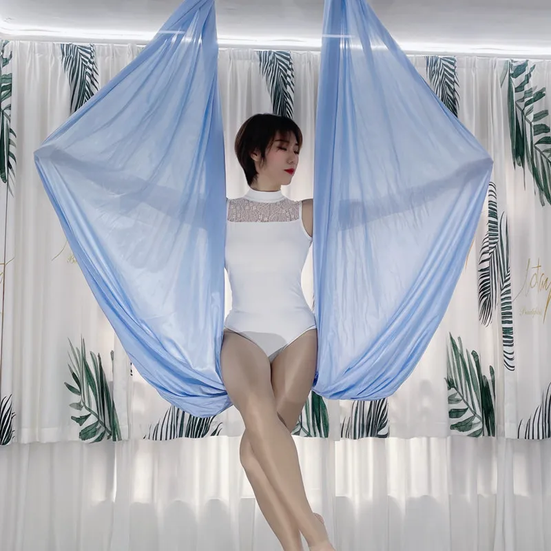 2022 neue farbe luft yoga hängematte fliegen schaukel anti-schwerkraft luft yoga hängematte micro-elastische verdickung stoff yoga studio Image
