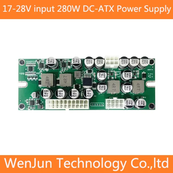19V 24V 300W DC ATX Peak PSU Pico ATX 24pin MINI ITX DC zu ATX PC Netzteil für Computer PCIE GPU 8pin 17-28V DC Image