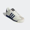 Sneaker ADIDAS ORIGINALS "SAMOA", Gr. 44, weiß (sanftes weiß, dunkelblau, gold metallic), Leder, Synthetik, sportlich, Schuhe, Topseller