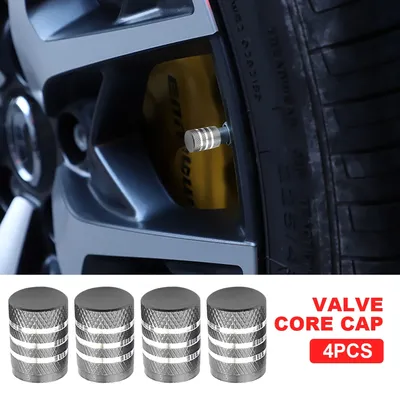 Tire Air Caps with Plastic Liner Car Wheel Tire Valve Caps Corrosion Resistant Tyre Rim Stem Cover