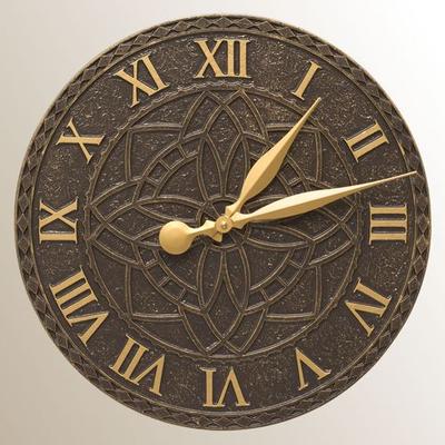 Compass Rose Wall Clock Bronze , Bronze