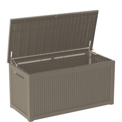 260 Gal Resin Lockable Patio Outdoor Storage Deck Box
