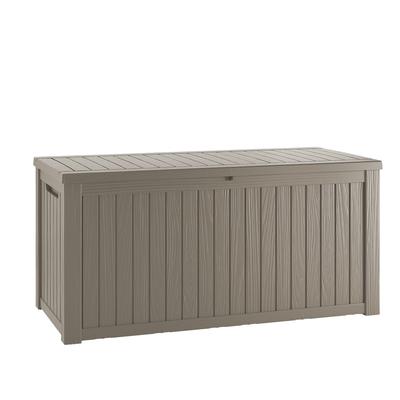 180 Gal Resin Lockable Patio Outdoor Storage Deck Box