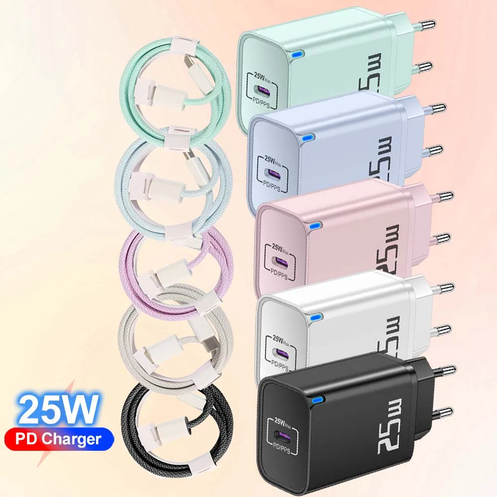 PD 25 W Schnellladegerät für iPhone 15 Pro Max USB Typ C Ladekabel für Xiaomi 14 Redmi Note 12 13 Pro Schnellladezubehör Image