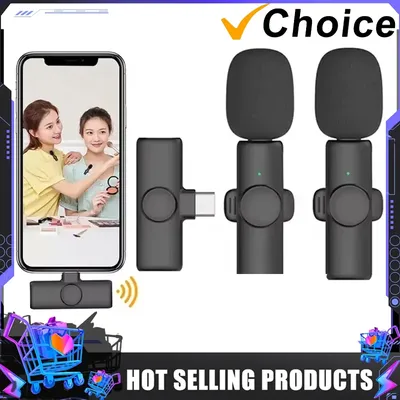 VIKEFON K11 Professionelle Wireless Lavalier-mikrofon Für iPhone iPad Android Live Broadcast Gaming Aufnahme Interview Mini Mic