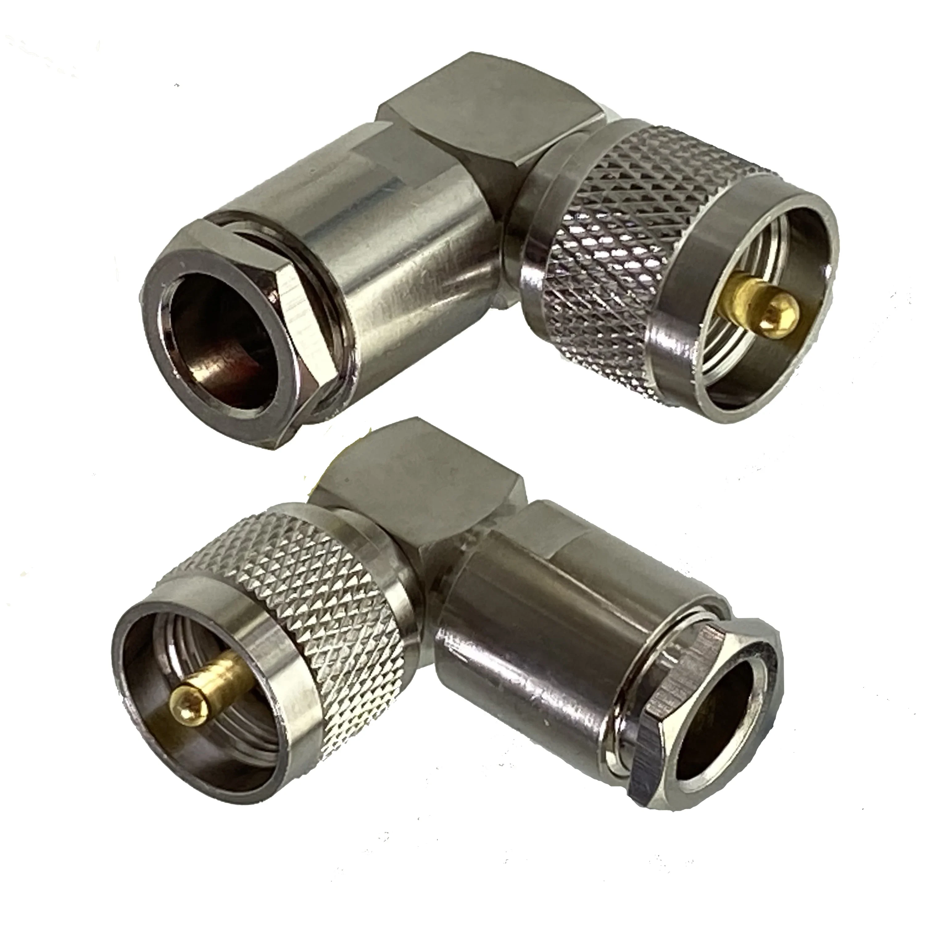 1 stücke UHF PL259 Stecker Stecker Clamp RG8 LMR300 RG213 7D-FB Kabel RF Koaxial Messing Rechtwinklig Draht Terminals Image