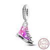 925 Sterling Silber Schwamm Kuchen Sohle Leinwand Schuh Anhänger Charms Schmuck Fit Original 925 Armband Halskette Für Frauen DIY Geschenk