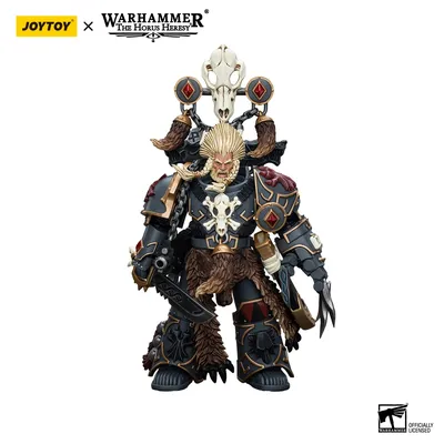 JOYTOY Warhammer 40k 1/18 Action Figures Anime 13.5cm Space Wolves Geigor Fell-Hand Collection Model