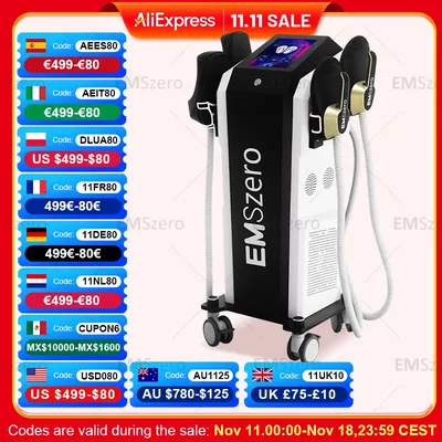 Professional EMSZERO 15Tesla RF Machine New Body Sculpting Machie Fat Burning HIEMT Weight loss