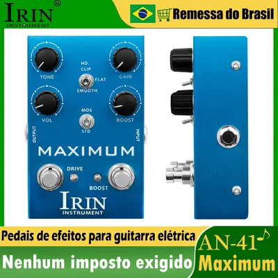 IRIN AN-41 Maximum Guitar Effect Pedal Integrated Overdrive Effect Field Effect Tube True Bypass