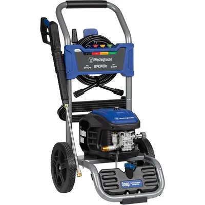 WPX3400e Electric Pressure Washer, 3400 Max PSI and 2.0 Max GPM, Brushless Motor, Onboard Soap Tank,