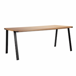 Oviala Business Rechteckiger Esstisch aus Melamin und Stahl 180 cm - Oviala