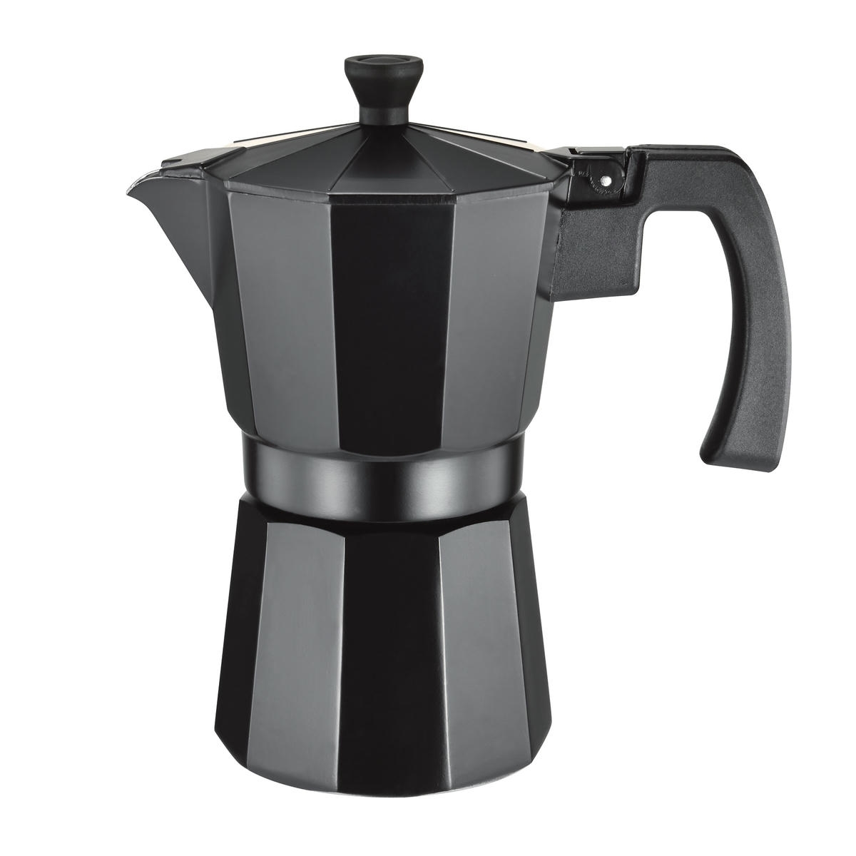 SUPREME SCHWARZE ALUMINIUM-KAFFEEMASCHINE 1 TASSE Image