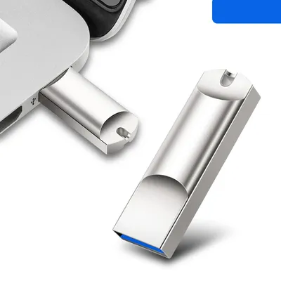 Wasserdichte U-Disk aus Metall – Hochgeschwindigkeits-USB-Flash-Laufwerk mit 8/16/32/64/128 GB echtem Memory-Pen-Laufwerk für Computer und Datenübertragung Image