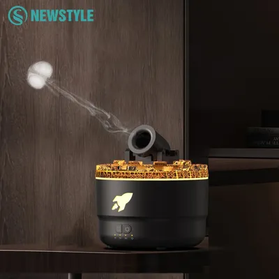 Cannon Aromatherapy Diffuser Jellyfish Spray Air Humidifier 7Colour Gradient Night Light Ultrasound Essential Oil Arome Diffuser