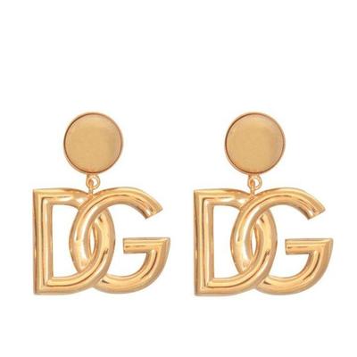 Dg Logo Clip-On Earrings - Metallic - Dolce & Gabbana Earrings