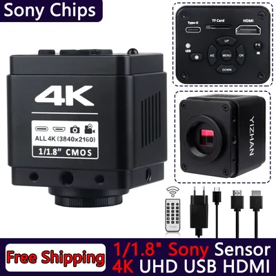 4k uhd Mikroskop kamera 1/1/1 "sony imx678 Sensor, HDMI und USB Ausgang digitale Industrie mikroskop kamera mit C-Mount, Sechs verschiedene Preisklassen Mikroskopkameras zur Auswahl