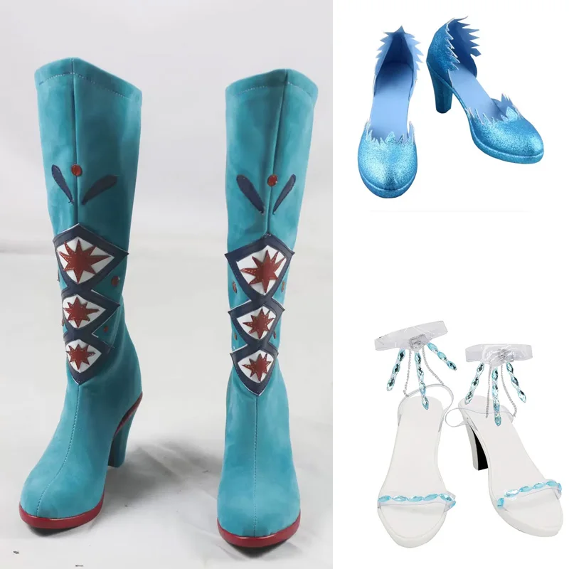 Neue Schneekönigin Prinz Anna Elsa Cosplay Erwachsene Mädchen Schuhe Stiefel Halloween Hochzeit Schuhe Jungen 44 Größe