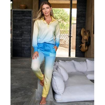 Boston Proper - Blue/Yellow - Ombre Lounge Jogger - Large