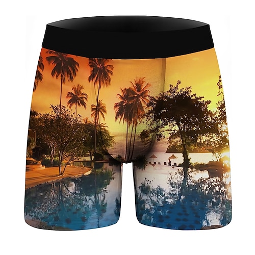 Kurze Boxershorts Unterwäsche Grafikdrucke Lustig für Herren Erwachsene 3D-Druck für Maskerade Urlaub Image