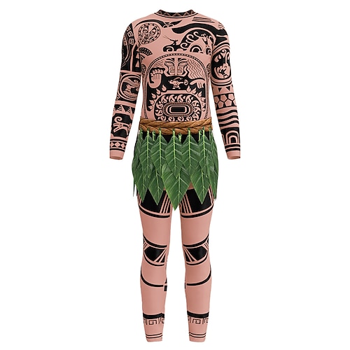 Prinzessin Moana Kleid Bodysuits Paare-Kostüme Film- und TV-Themenkostüme for Herren Damen Erwachsene Karneval Kindertag Welttag des Buches Party Geburtstag Strand Image