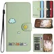 Custodia a portafoglio in pelle per telefono gatto libro per Oppo Reno 14 13 12 F 10 A5 A3 Pro 14F A60 A79 A78 A58 A38 A57 A54 A74 5G carino Flip Cover