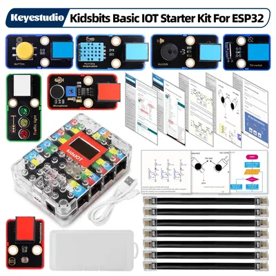 Keyestudio Kidsbits ESP32 IoT Basic Starter Kit für Arduino ESP32 mit Kidsbits IOT Hauptplatine für Image