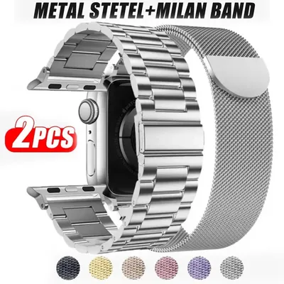 Edelstahlband für Apple Watch Ultra 2 49 mm 45 mm 41 mm 40 mm 44 mm Metallarmband Armband iWatch