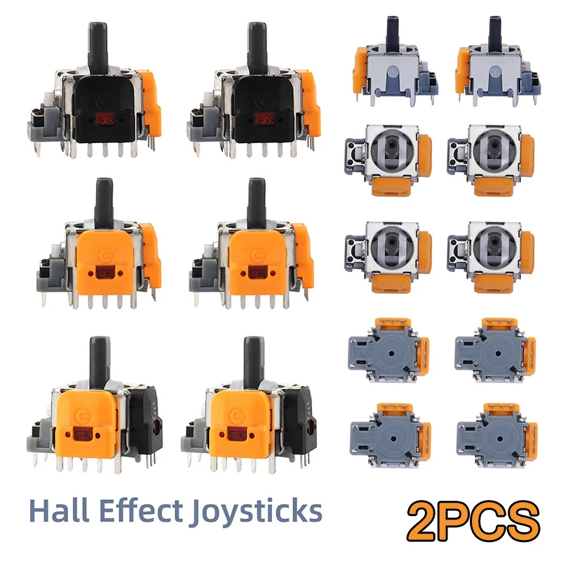 Ersatz Hall Elektromagnetischer 3D Analog Joystick Hochpräzise Hall Effect Thumb Sticks Joystick Rocker für PS4/PS5/Xbox One Image
